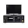 Standout 58" Majestic Angle e5822 Solid Wood Corner TV Stand / Home Entertainment Center, Black on Ash