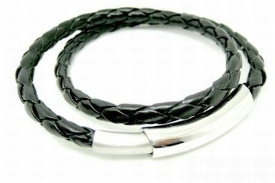 cored geflochtenes Lederarmband mit Edelstahl-Schlie&szlig;e schwarz c36-schwarz Preisvergleich
