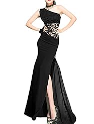 Sexy Chiffon Ruched One Shoulder  Dress