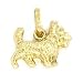 Scottish Terrier Dog Charm 14k Gold 9mm