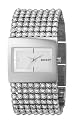 DKNY Ladies Stone Set Stainles Steel Bracelet Watch With Silver Dial