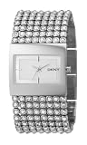 DKNY Ladies Stone Set Stainles Steel Bracelet Watch With Silver Dial