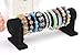 Elife Black Velvet 1 Tier Detachable T-Bar Jewelry Bracelet Rack Organizer Display Stand Holder