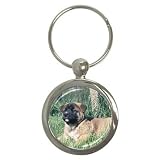 Akita Puppy Key Chain (Round)