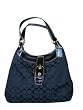 Authentic Coach Soho Signature Large Lynn Hobo Handbag 17403 Black
