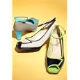 Square Peep-Toe Pumps