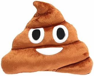 3 X Etosell Stuffed Pillow Cushion Emoji Poop Shaped Smiley Face Doll Toy 1 PC