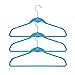 BriaUSA Cascade Hangers Blue Steel Swivel Hooks -Slim, Sturdy Saves You Extra Space - Set of 10