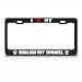 English Toy Spaniel Paw Love Heart Pet Dog Metal License Plate Frame Tag Holder