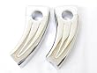 Motorcycle 3.5 inch Chrome Billet Handlebar Hand Bar Risers Riser Custom Billet Chrome HONDA YAMAHA KAWASAKI SUZUKI HARLEY DAVIDSON CRUISERS CHOPPERS HOGS Metric Motorcycle Bikes