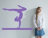 Best Quality Vinyl Wall Sticker Decals - Practice Gymnastics ( Size: 12in x 9in - Color: white ) - No: 1150 Best Quality Vinyl Wall Sticker Decals - Practice Gymnastics ( Size: 12in x 9in - Color: white ) - No: 1150