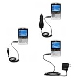 Deluxe Kit for the Motorola MOTORAZR2 500v includes a USB cable with Car and Wall Charger - Gomadic Brand w/ TipExchange Technology