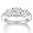14k White Gold Diamond 3-Stone Ring (2 cttw, H-I, SI2-I1 Clarity), Size 7
