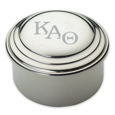 Kappa Alpha Theta Pewter Keepsake Box