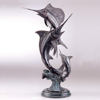 San Pacific International 24H in. Grand Slam Marlin and Sailfish Statue by San Pacific International Inc