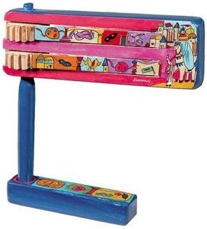 Antique Leather pink Megilla Holder 16"