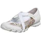 Skechers USA Womens Waterlily Skimmer,White/Silver,8 M US