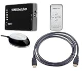 5 Port full 1080p HDMI switch With REMOTE For: Blu-Ray, PS3, Xbox + 5 HDMI CABLES!!