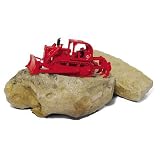 First Gear Construction Pioneers 1/87 International Harvester TD-25 Fire Dozer w/Sweep ROPS and Ripper: Red (80-0307)