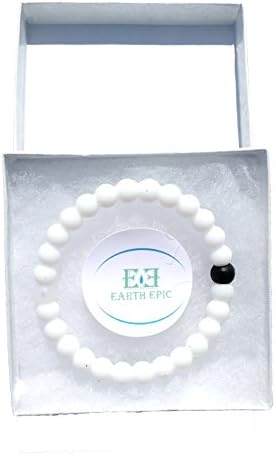 Earth Epic Silicone Bracelet (White, Large)