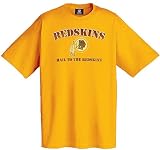 Washington Redskins Gold ""Hail To The Redskins" Fanatic Fan Short Sleeve Tee Shirt By VF Imagewear