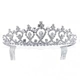 Bling Jewelry Wedding Tiara Victorian Teardrop Rhinestone Bridal Hair [Jewelry]