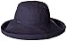 Scala Women's Cotton Big Brim Ultraviolet Protection Hat with Inner Drawstring, Denim, One Size