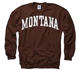 Montana Grizzlies Brown Arch Crewneck Sweatshirt