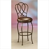 Oxford Barstool with Ford Brown Fabric in Autumn Rust Height: 30"
