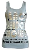 Junior Rock & Soul Ribbed Screen Tank Top - 4 Colors Available