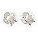 Nakpunar Large Blank Shoe Clips - 10 (5 pairs) - DIY Shoe Clips