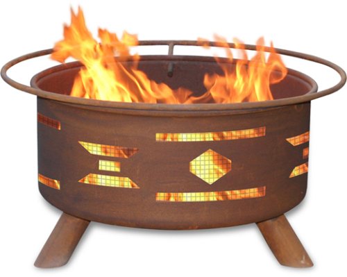 Patina Products F101,  30 Inch  Mosaic Santa Fe Fire Pit