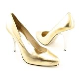 MICHAEL KORS Ginger Pump Gold Heels Shoes Womens 6.5