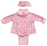New Pink Hearts & Bows Outfit with Hat ~ Adorable and Warm!!! 6M to 24M