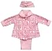 New Pink Hearts & Bows Outfit with Hat ~ 18M (Lg)