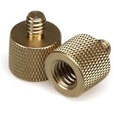 Smallrig 3/8"-16 Female to 1/4"-20 Male Tripod Thread Reducer / Adapter Brass NEW (2-pack)