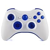 Drop shot, Auto-aim, Jitter Xbox 360 Modded Controller COD MW3, Black Ops, MW2, Rapid fire mod (White/Ice Blue) ~ GeniusMods, a division...