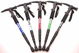Set of 2 Hiking Poles Walking Sticks Trekking LED Light