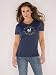 Milwaukee Brewers Women's Navy Tri Blend V-Neck T-Shirt - By Alyssa Milano