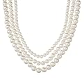 Triple Strand Faux Pearl Necklace