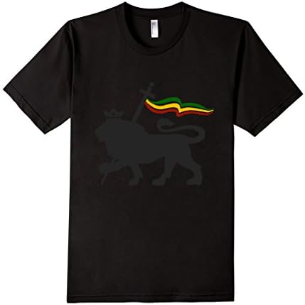 Men's American Apparel Black T Shirt Lion of Judah Rasta Reggae  Medium Black