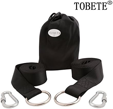 Tobete Polyester Hammock Tree Straps Portable Camping Hanging Strap Outdoors Swing Kit Hardware Tool