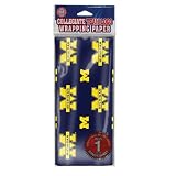Michigan Wolverines NCAA Flat Gift Wrap (20x30 Sheets)