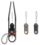 C&F Design: CFA-40 3-IN-1 Tweezers, Dark Gray