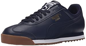 PUMA Men's Roma Basic Fashion Sneakers, Peacoat/Peacoat/Gum, 9 D US
