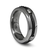 Edward Mirell Designer Gray Titanium 7 MM Barrel Ring 