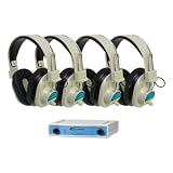 Wireless Headphone System 4 Headphone Package