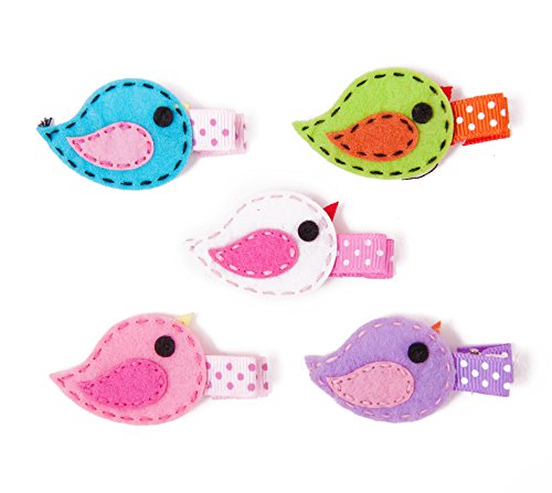 Ema Jane - Vintage Baby Hair Bow Clip Sets (Birds (Tweet))