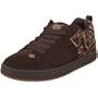 DC Men's Court Graffik SE Skate Shoe,Espresso/Plaid,12 M US