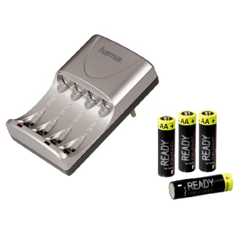 Hama 87086 Delta Ready Pro Ladeger&auml;t und 4x AA 2200 Ready 4 Power Set Preisvergleich